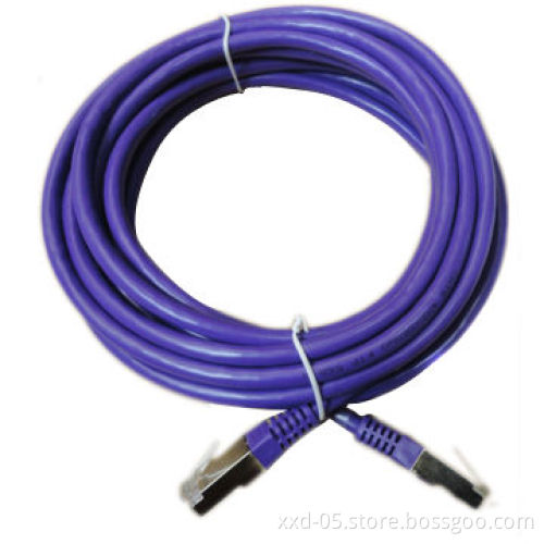 Fluke test FTP CAT6 patch cable purple PVC for networking complies w/RoHS, 1m/2m/3m/5m/10m/15m/20m
